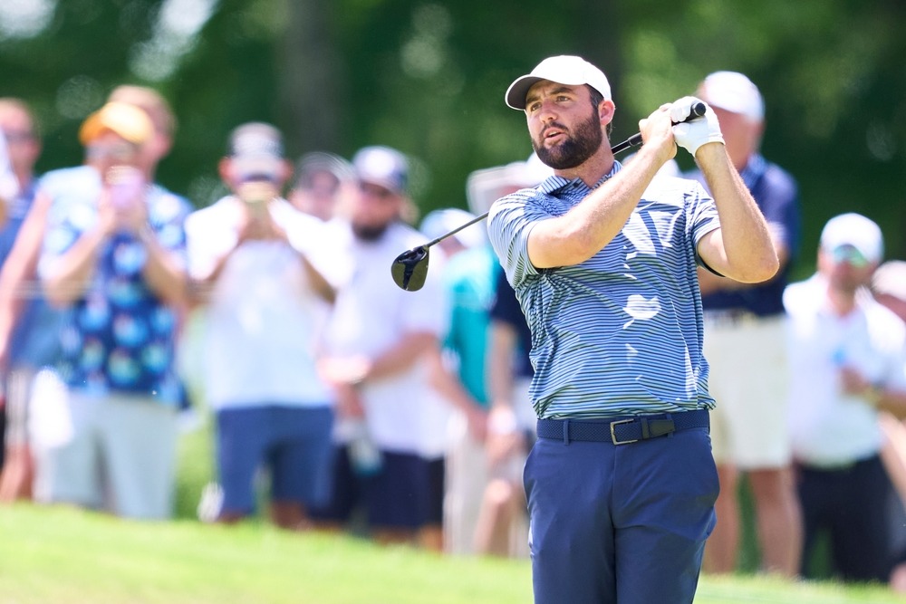 scottie,scheffler,of,united,states,in,action,during,round,4