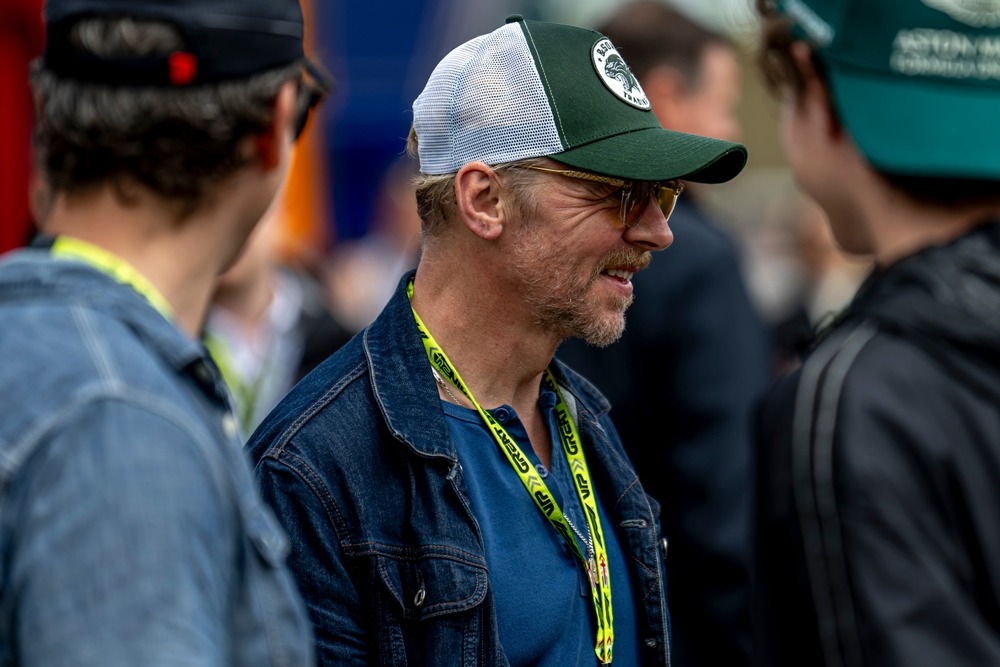 silverstone,,united,kingdom, ,july,07,,2024:,simon,pegg,,famous