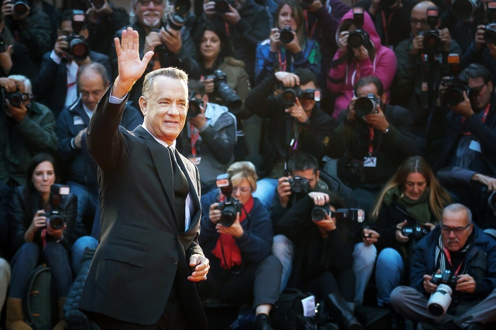 rome,,italy, ,october,13,,2016:,tom,hanks,on,the