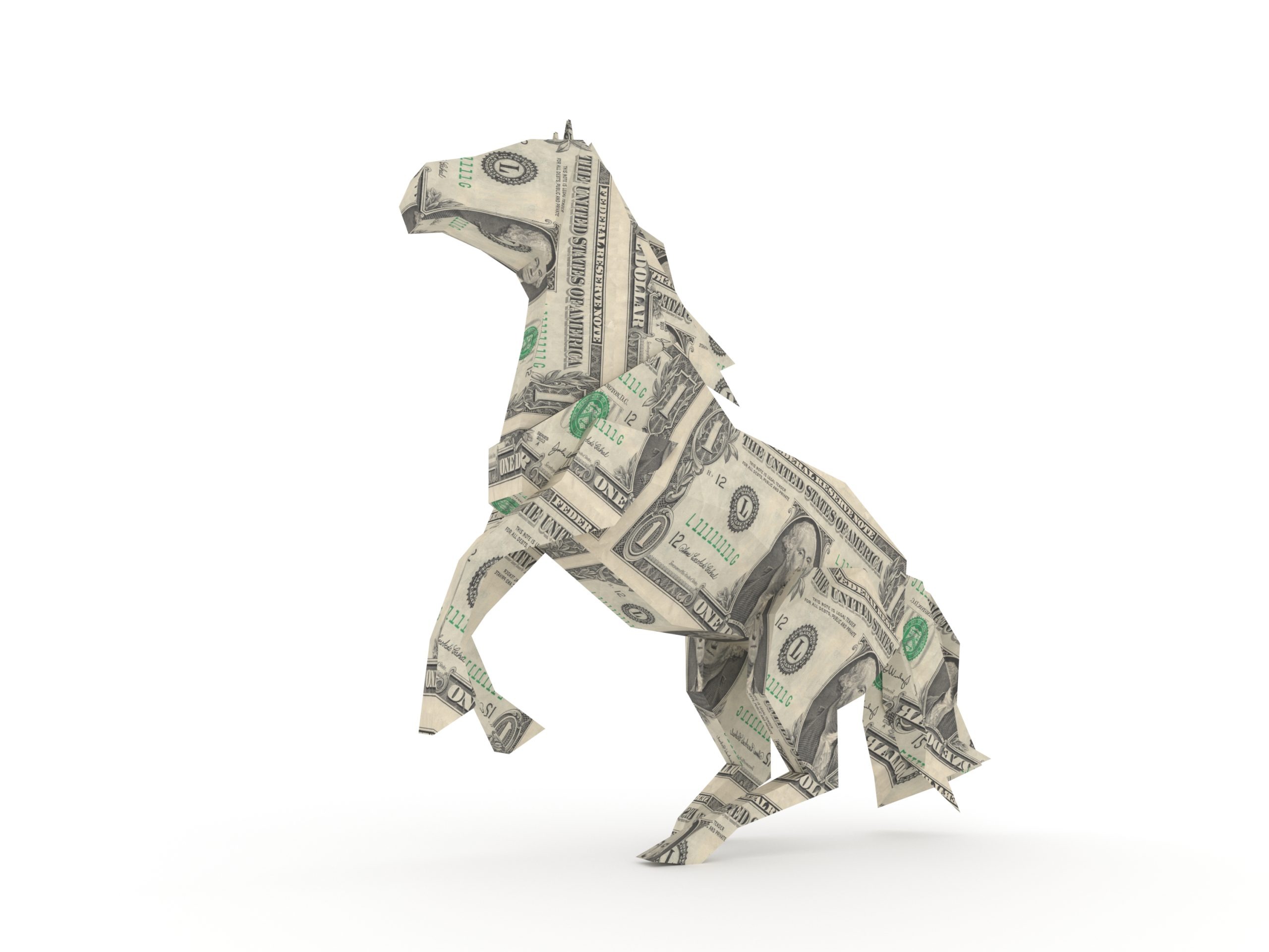 dollar,horse,symbolizing,the,power,of,money