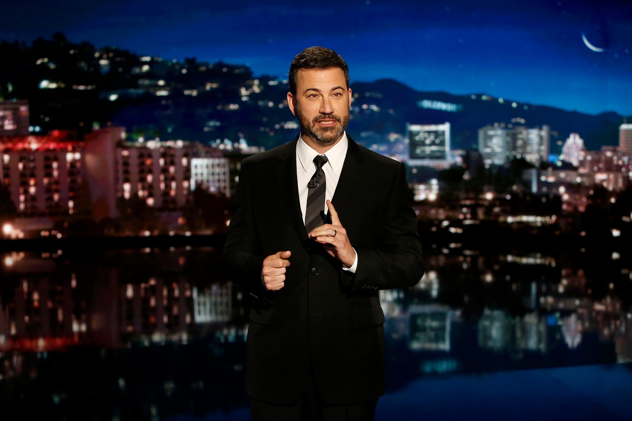 Jimmy Kimmel Presenting His Show