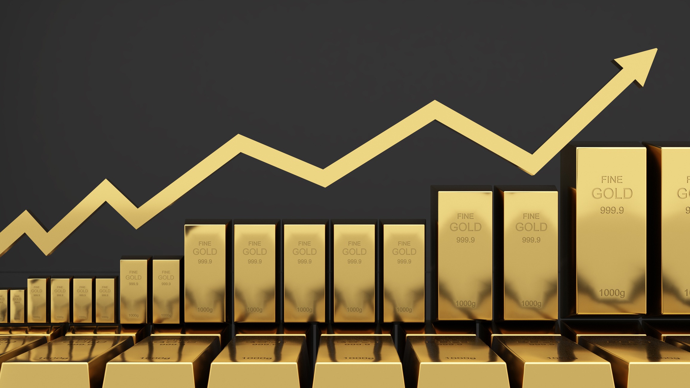 gold bars 1000 grams pure gold,business investment and wealth concept.wealth of gold