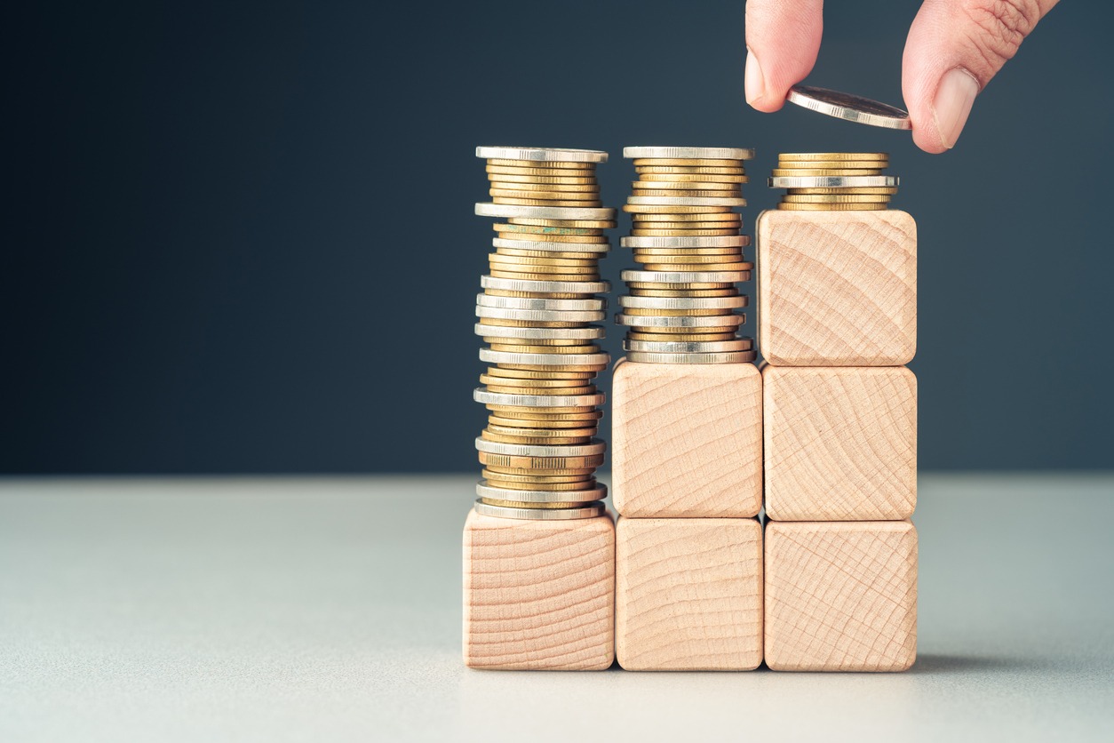 paying less in the long term, saving for the future, or subsidy money concept