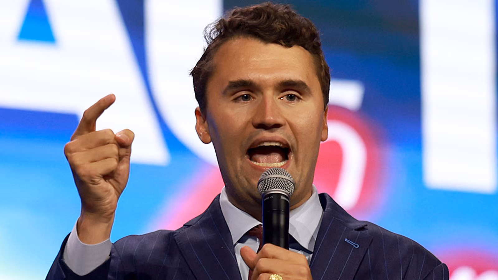 Charlie Kirk Shouting At A Crowd Member