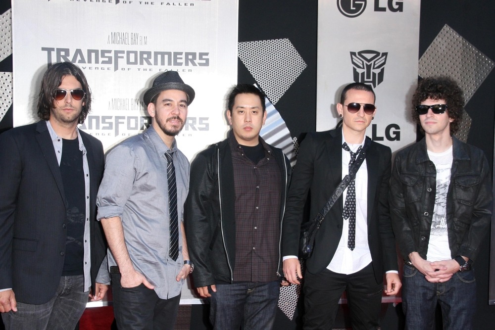 linkin,park,at,the,los,angeles,premiere,of,'transformers,revenge