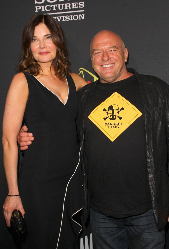 betsy,brandt,,dean,norris,arrive,at,the,amc's,"better,call