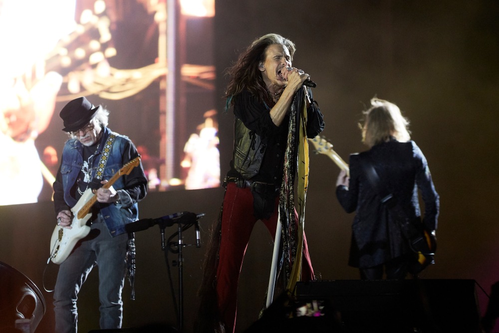 rivas,vaciamadrid,,american,rock,band,aerosmith,performs,at,auditorio,miguel