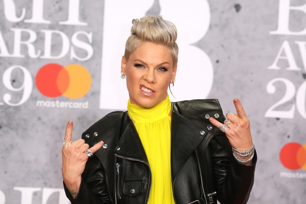 london,,united,kingdom ,february,20,,2019:,pink,attends,the,brit