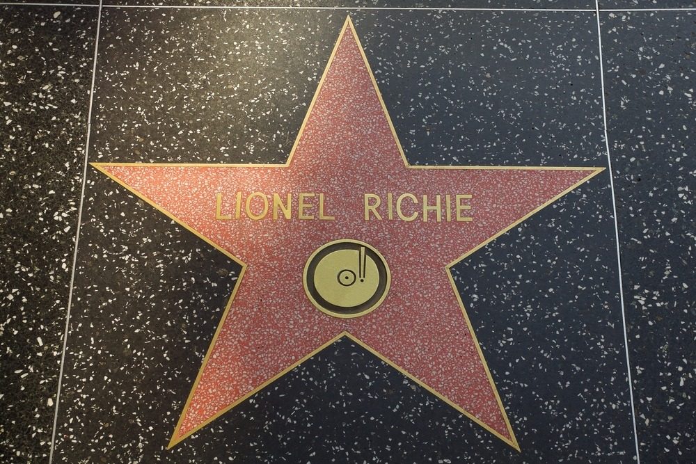 los,angeles, ,june,19,,2022:,lionel,richie's,star,on