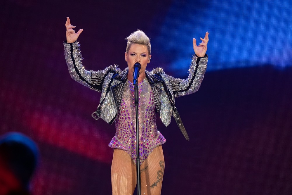 detroit,,michigan, usa ,august,16,,2023:,p!nk,performs,at,comerica