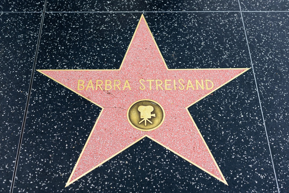 hollywood,,ca, ,december,06:,barbra,streisand,star,on,the