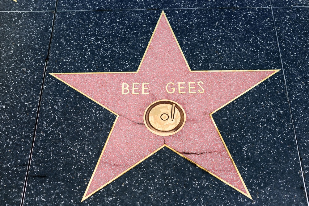 hollywood,,ca, ,december,06:,bee,gees,star,on,the