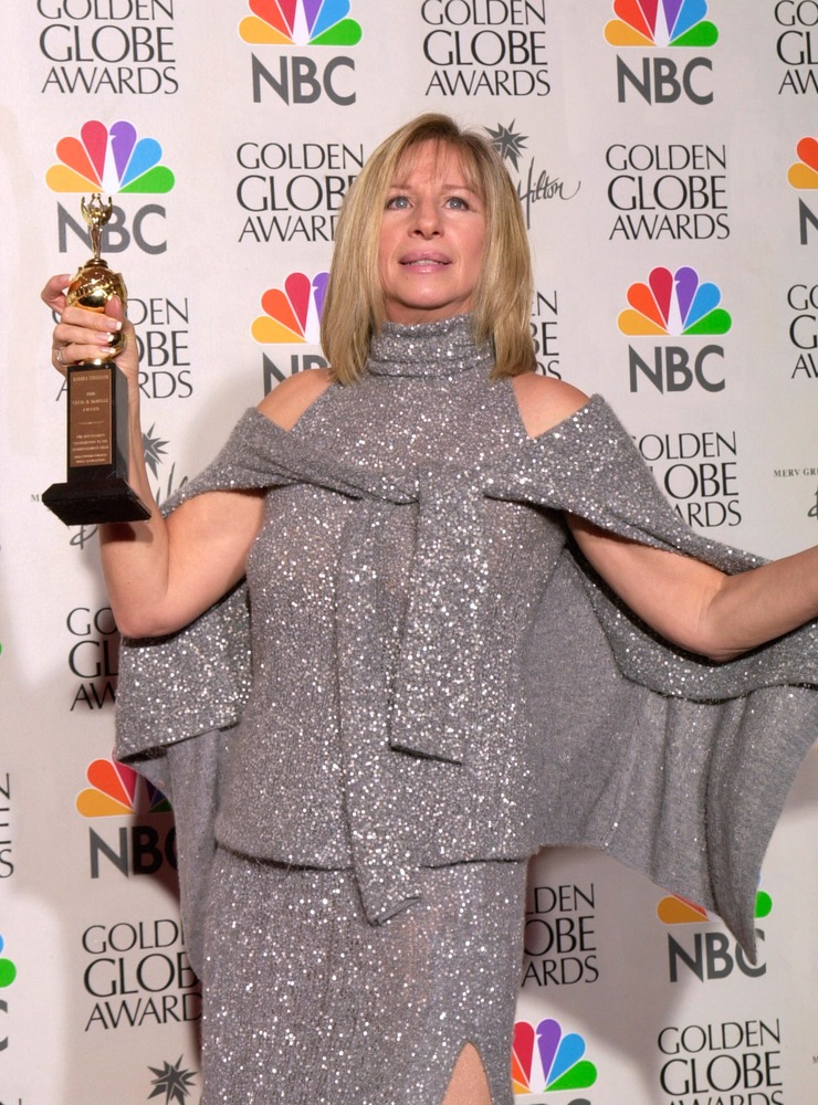 23jan2000:,actress/singer/director,barbra,streisand,at,the,golden,globe,awards,where