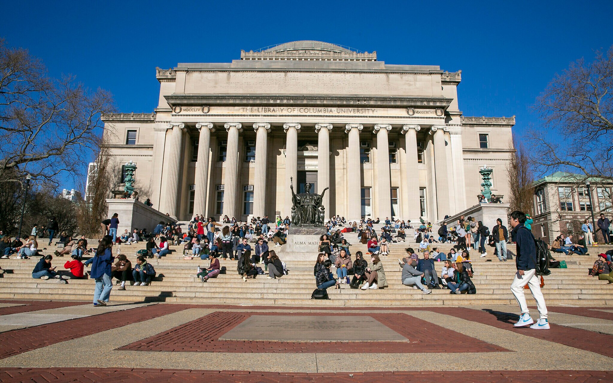 The iconic main building of Columbia University’s campus in New York City.