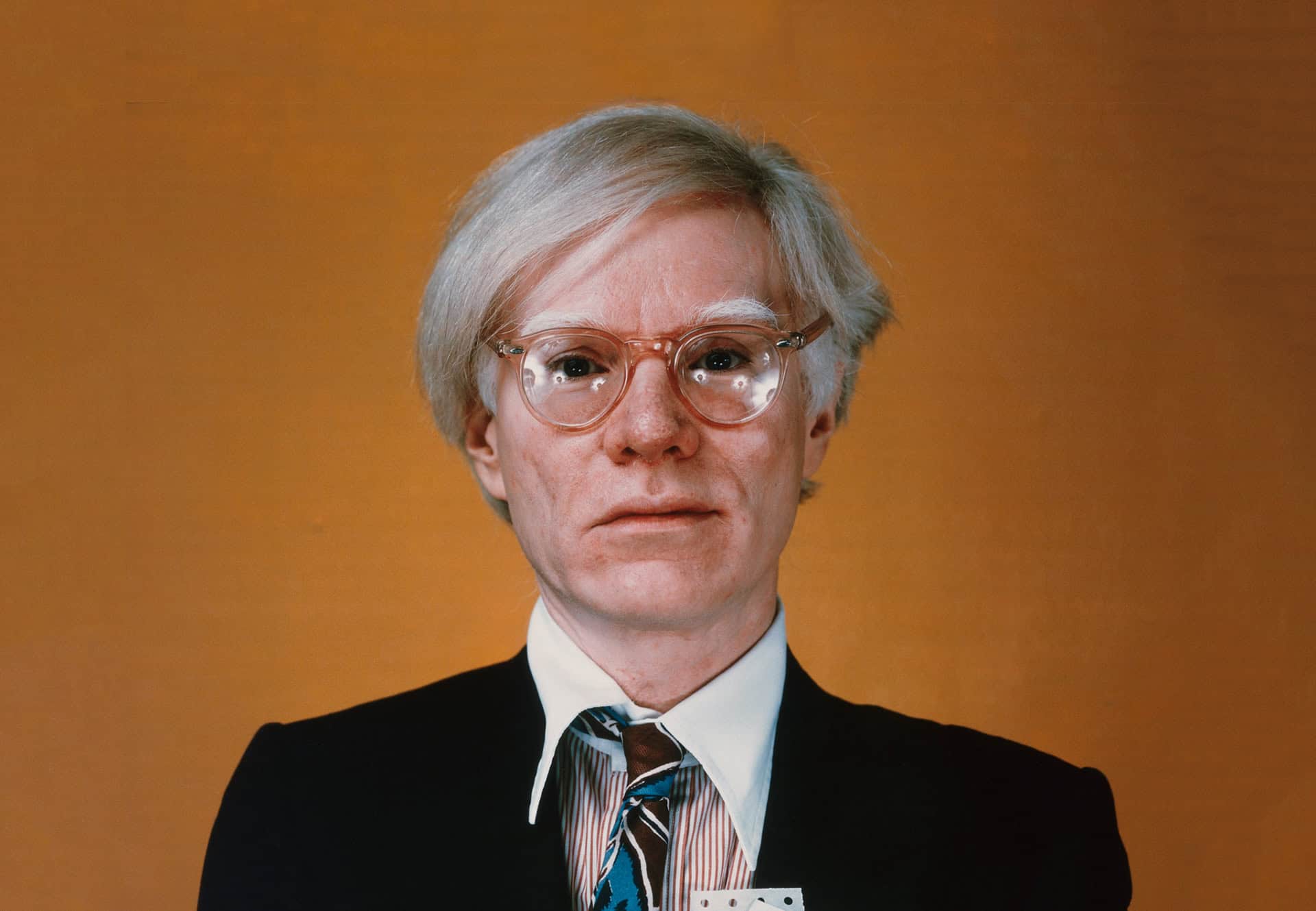 Andy Warhol looking contemplative after the 1968 assassination attempt