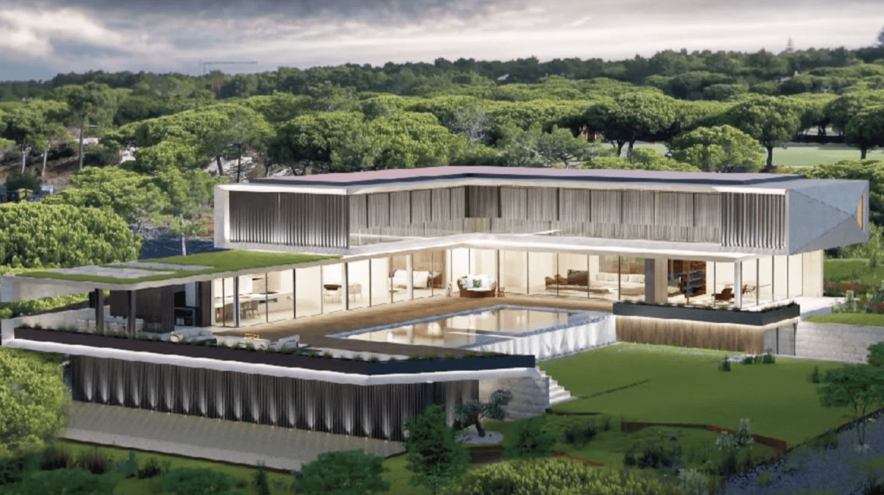 Cristiano Ronaldo’s Lisbon mansion, a grand luxury home with expansive gardens and modern design.