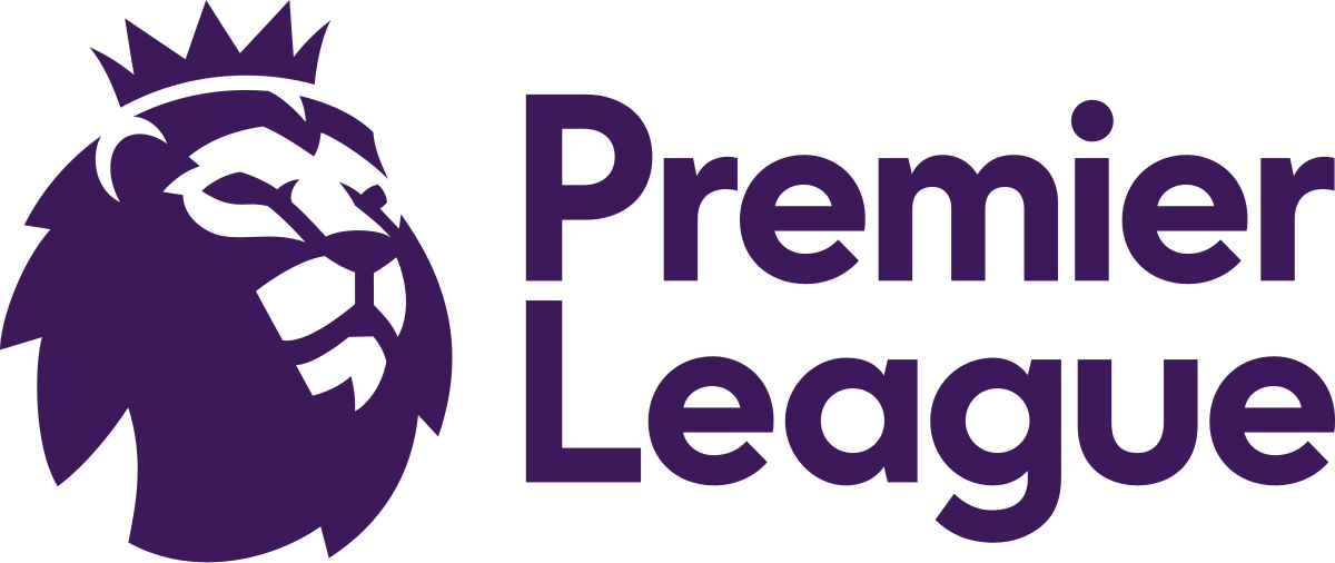 Official Premier League logo, featuring a stylized lion head in purple, representing England’s top-flight football league.