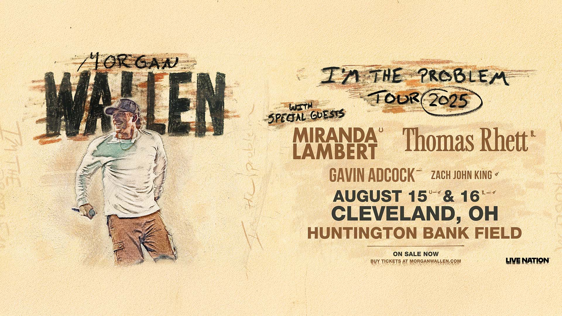 Morgan Wallen Still the Problem 2026 Stadium Tour poster