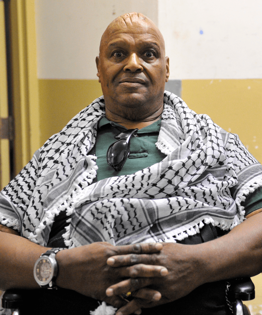 Abdullah the Butcher appearing in public following previous health scares, showing signs of age but in good spirits.