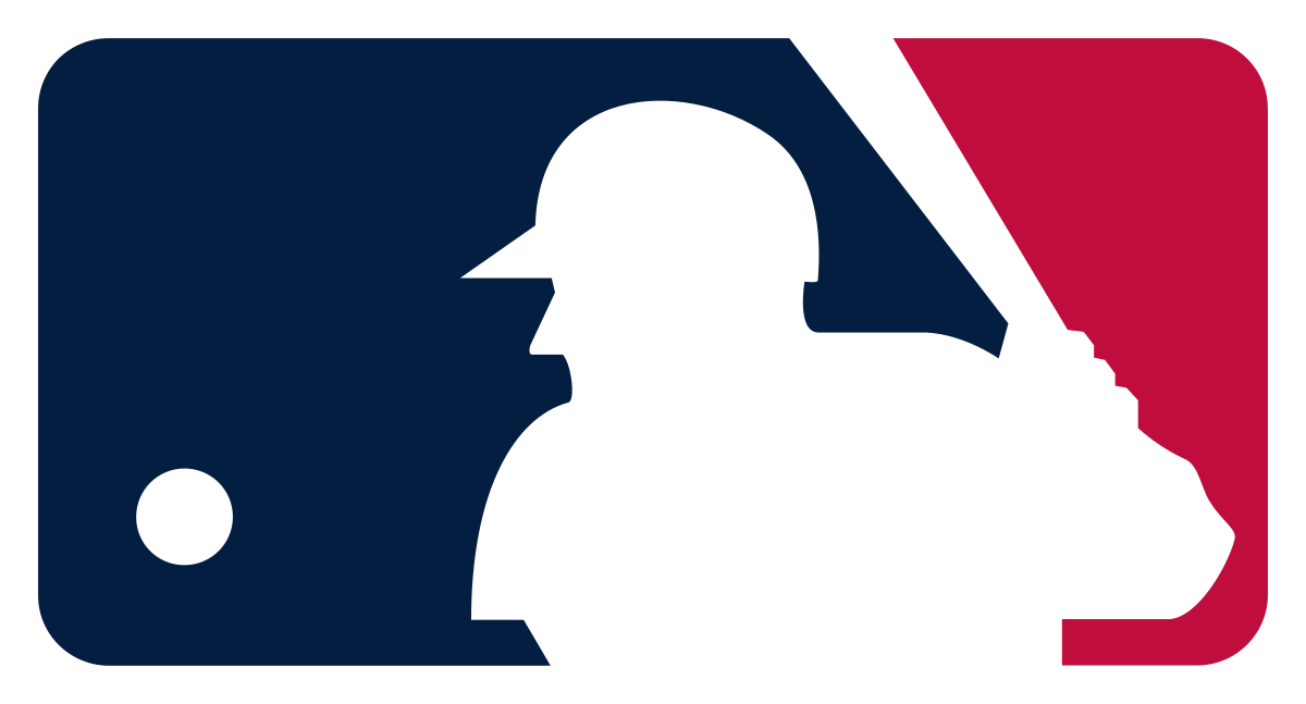 Major League Baseball (MLB) logo in red, white, and blue