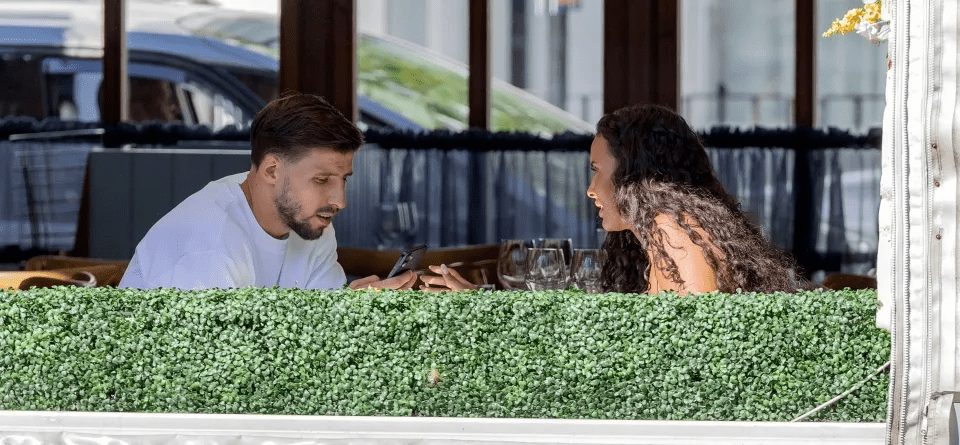 Maya Jama and City star Ruben Dias