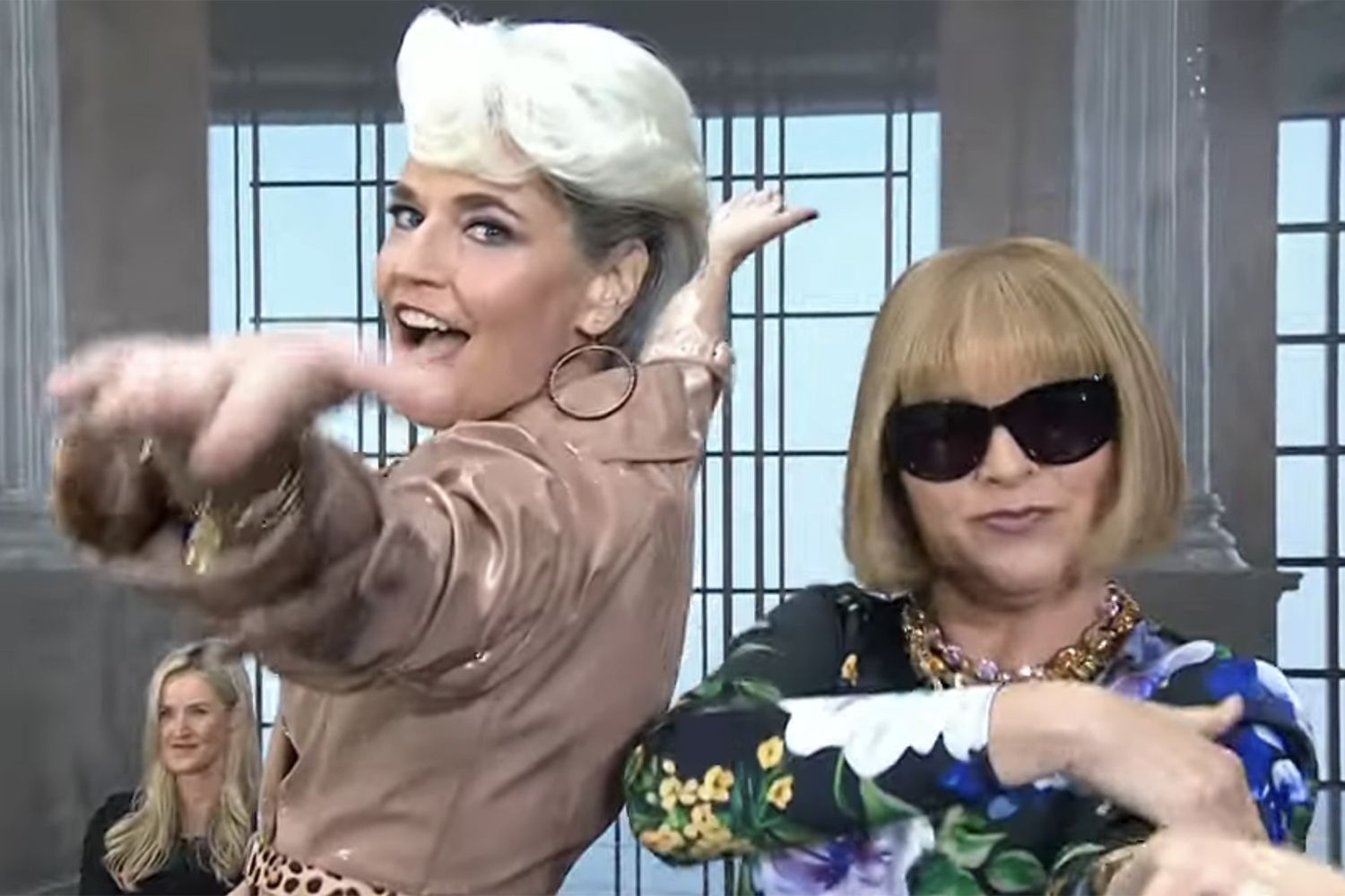 Savannah Guthrie and Jenna Bush Hager dressed as Miranda Priestly and Anna Wintour for The Today Show’s 2025 Halloween special.