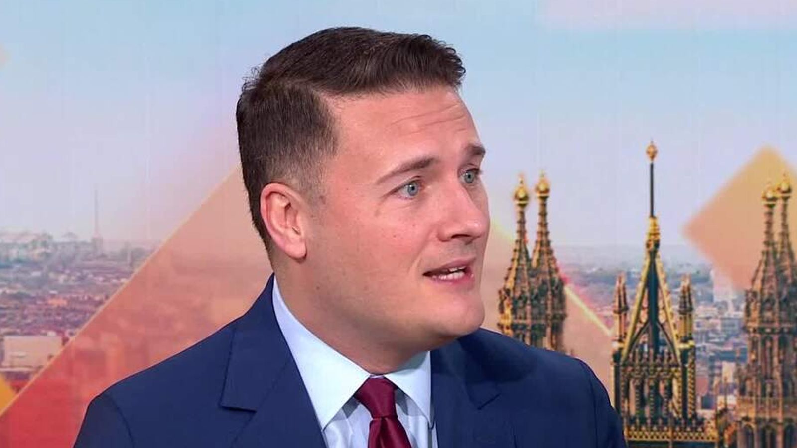 Wes Streeting speaking during a live Sky News interview, defending himself against rumours of plotting against Prime Minister Keir Starmer.