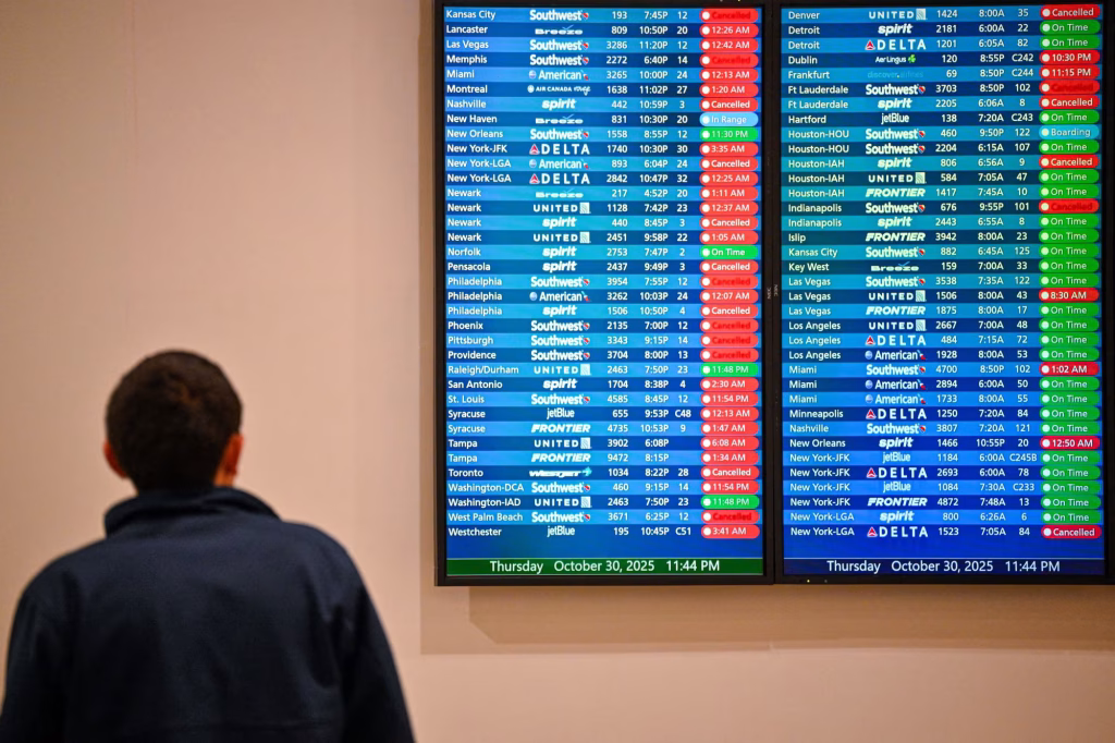 Government Shutdown Chaos: FAA Slashes Flights at 40 Major Airports, Sparking Travel Nightmare