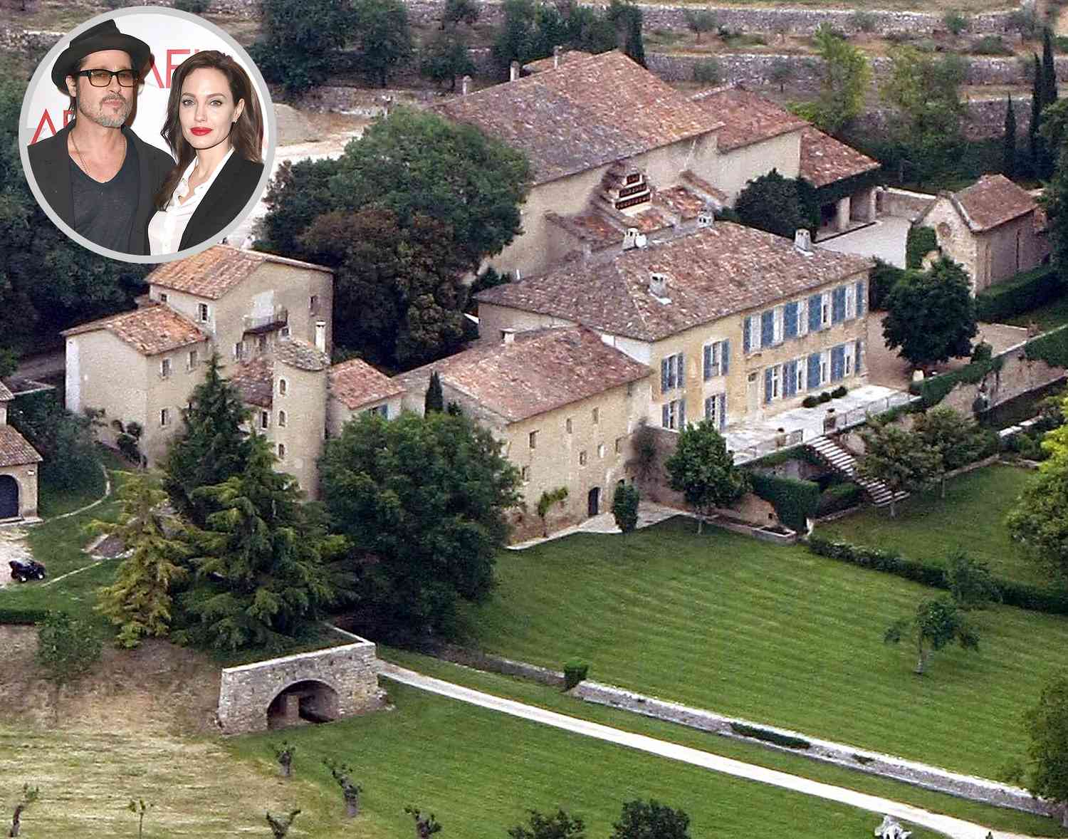 Aerial view of Château Miraval, the sprawling French winery at the heart of Brad Pitt and Angelina Jolie’s ongoing $35 million legal battle.