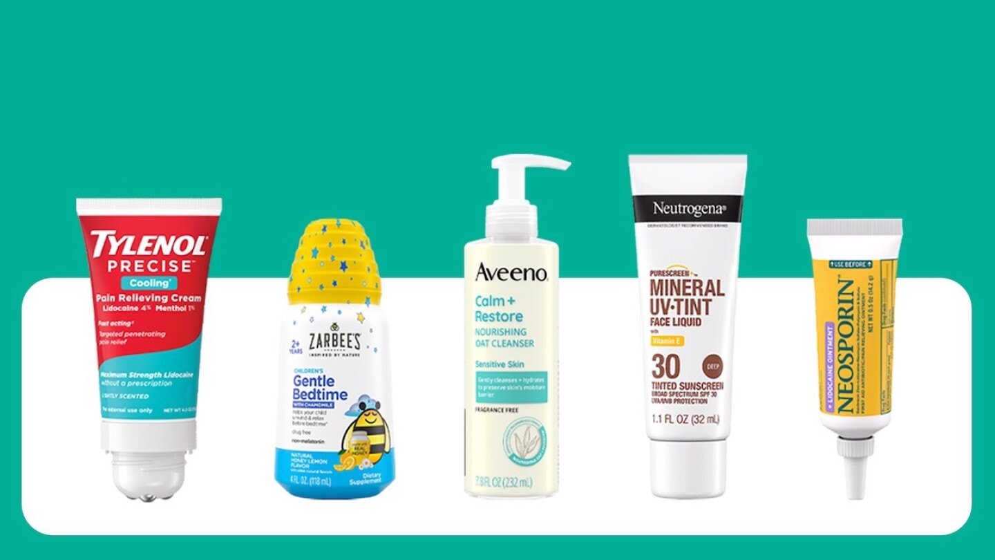 Five new Kenvue products in development, including Tylenol and Aveeno.