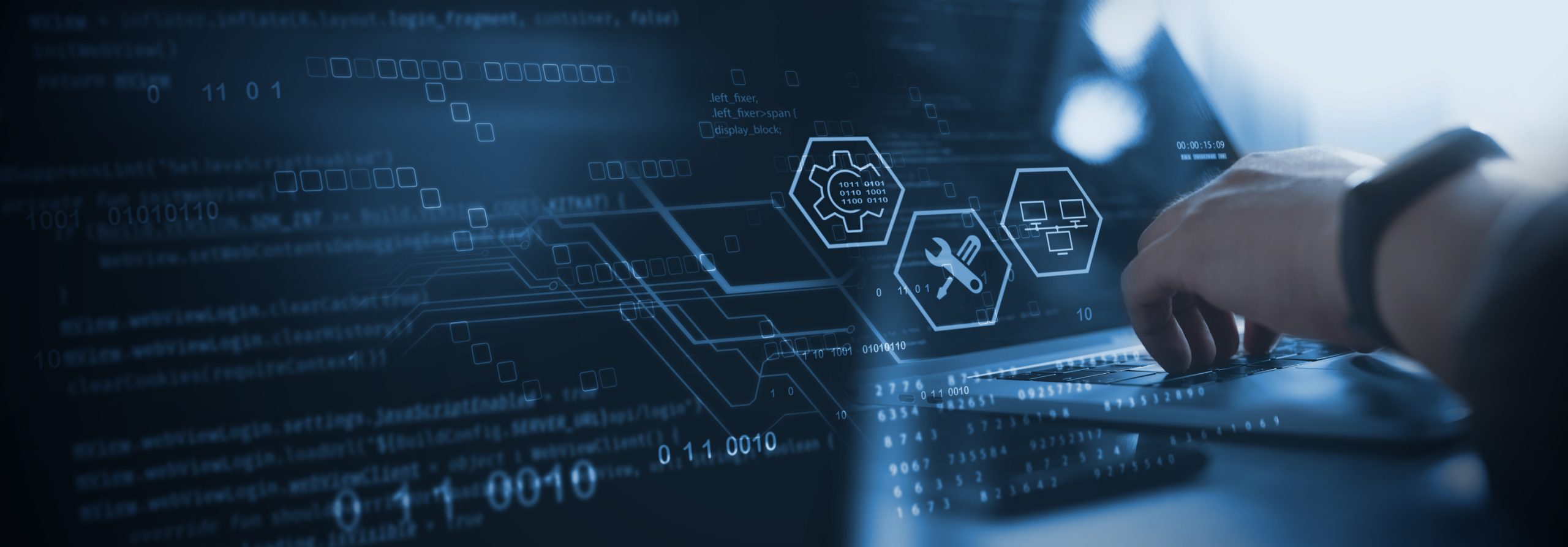 it support, customer service concept. computer engineer, technician coding on laptop computer connection with big data storage as backgrounds, digital technology, database, data management