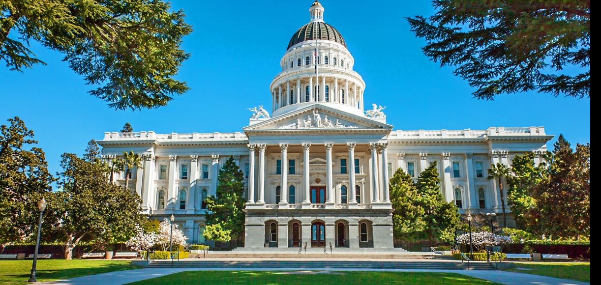 California State Capitol building in Sacramento on a clear day