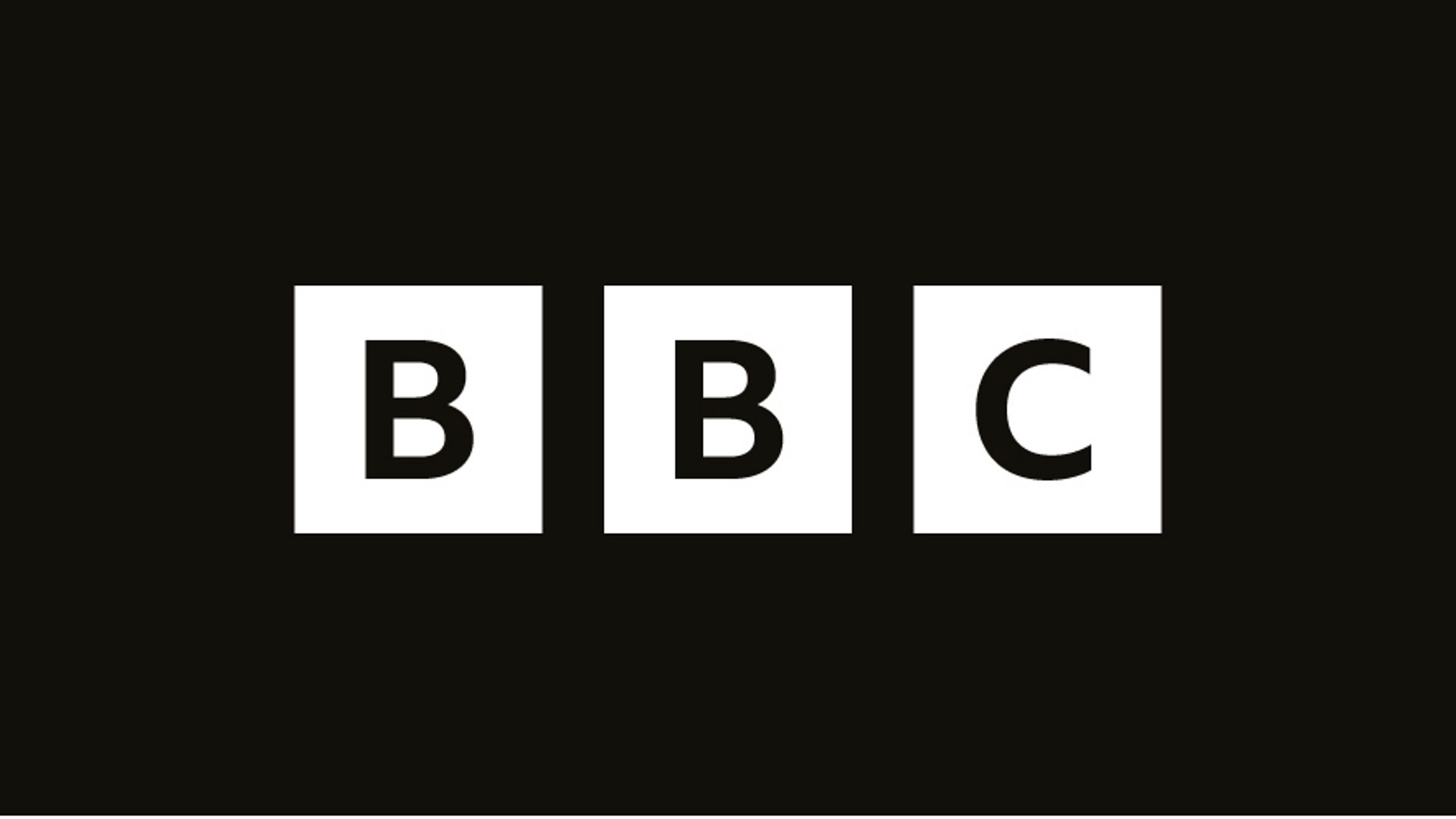 The BBC logo in bold black letters on a white background, representing the iconic British broadcaster.