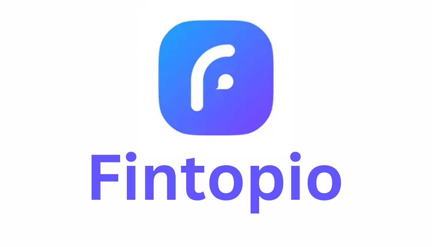 Fintopio logo, the cryptocurrency platform founded by Roman Novak, featuring a sleek modern design with a digital-inspired font.