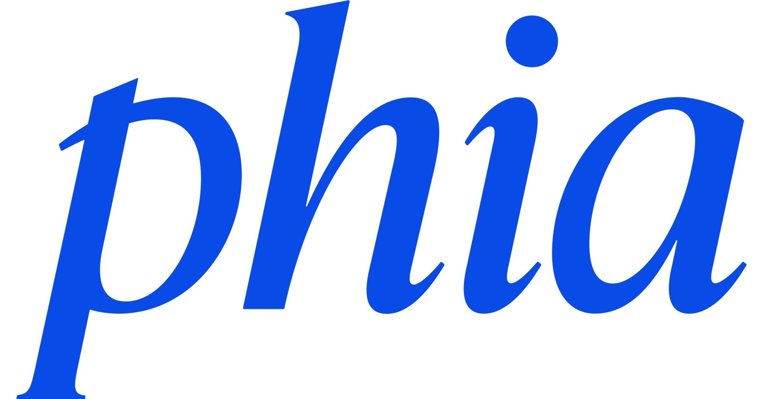 The Phia logo, sleek and modern, representing Phoebe Gates’ AI-powered shopping startup.