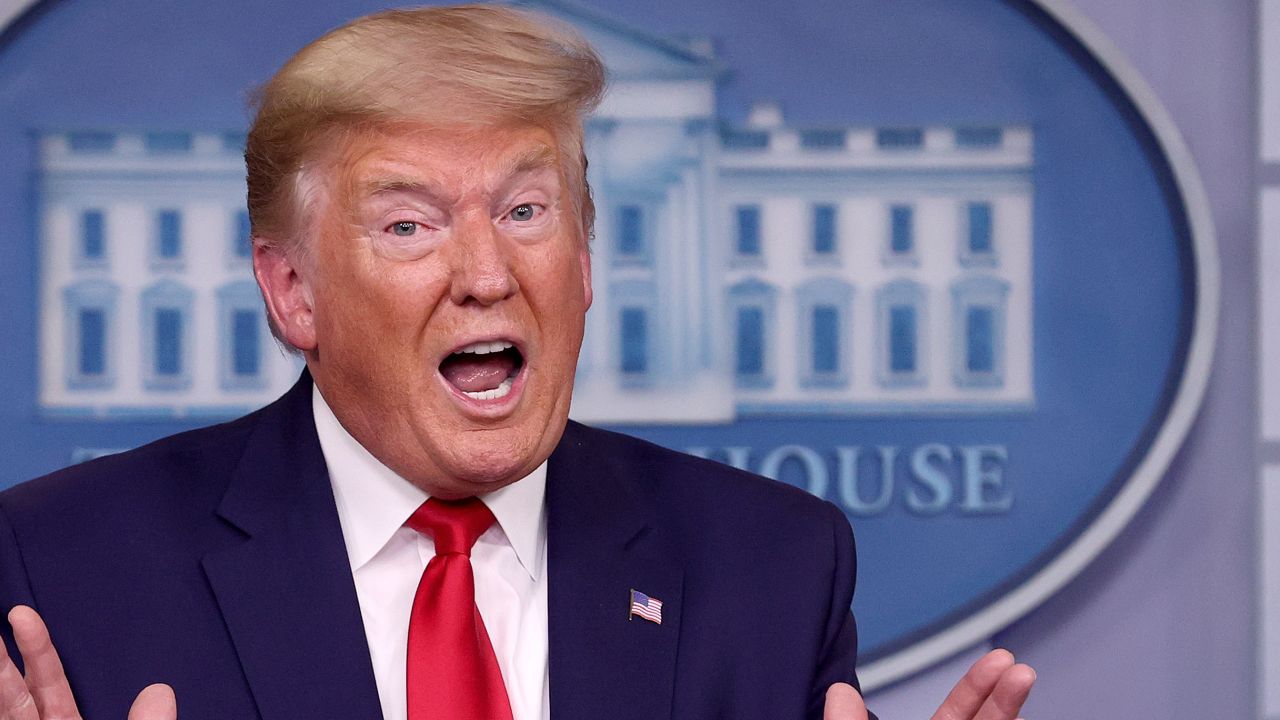 Donald Trump speaks at the White House as markets react to rising geopolitical tensions with Iran.