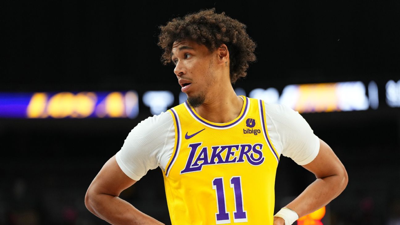 Jaxson Hayes in Los Angeles Lakers jersey during NBA game amid suspension controversy