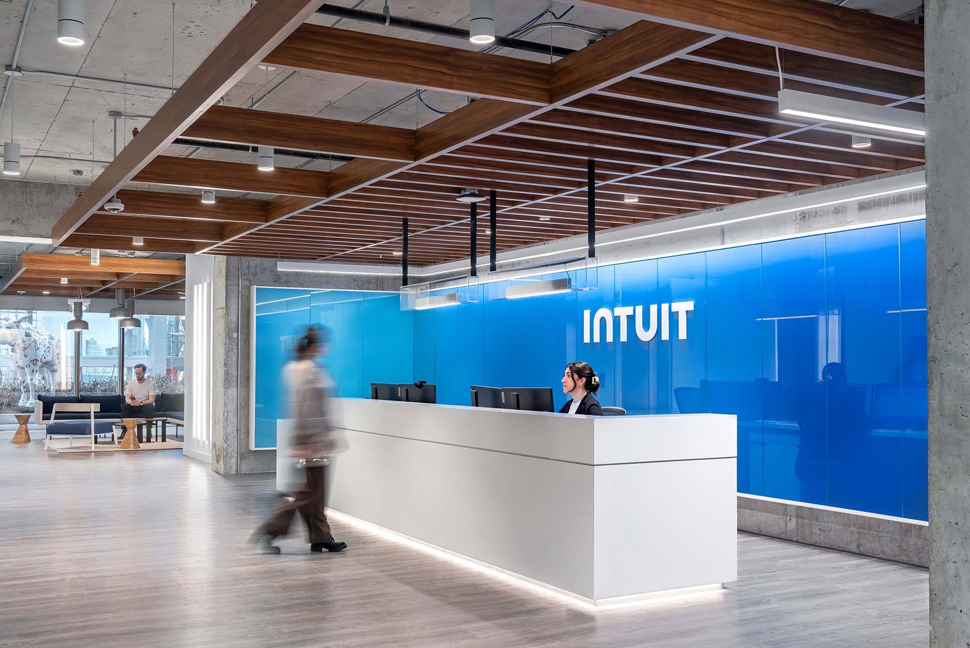 Intuit office building during company-wide AI restructuring and workforce cuts