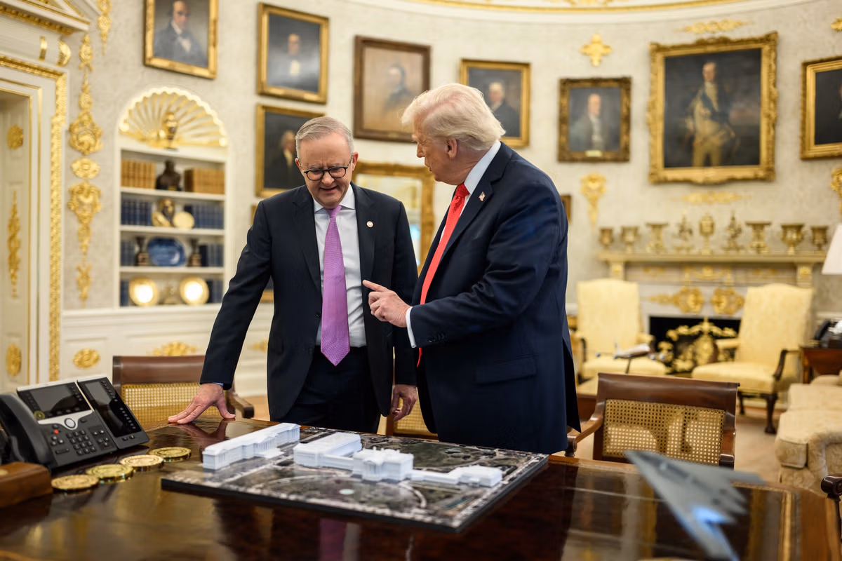 Donald Trump tours White House ballroom construction site during Senate immigration bill dispute