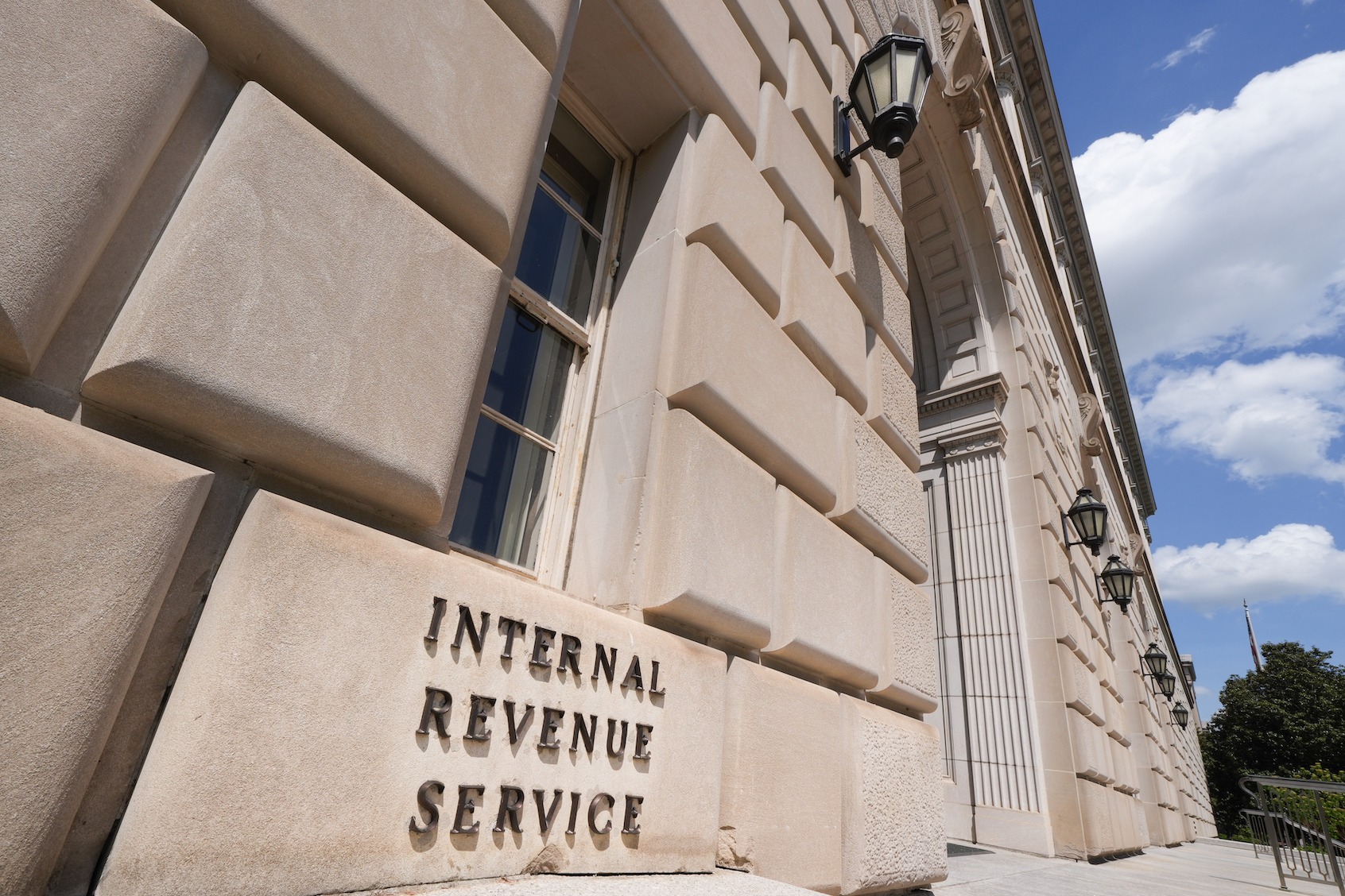 IRS headquarters in Washington amid debate over adding citizenship questions to federal tax forms