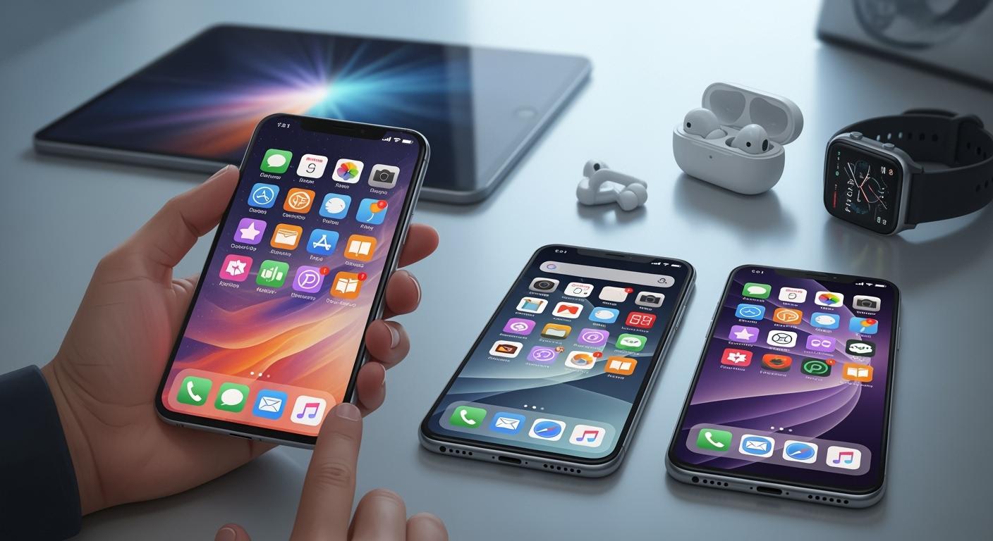 Customer looking at expensive smartphones after BT warned AI chip shortages could raise handset prices