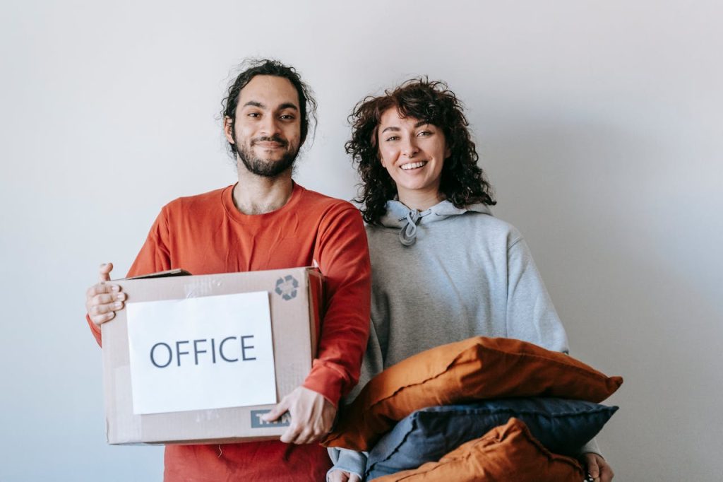 Office relocation in progress during a corporate move