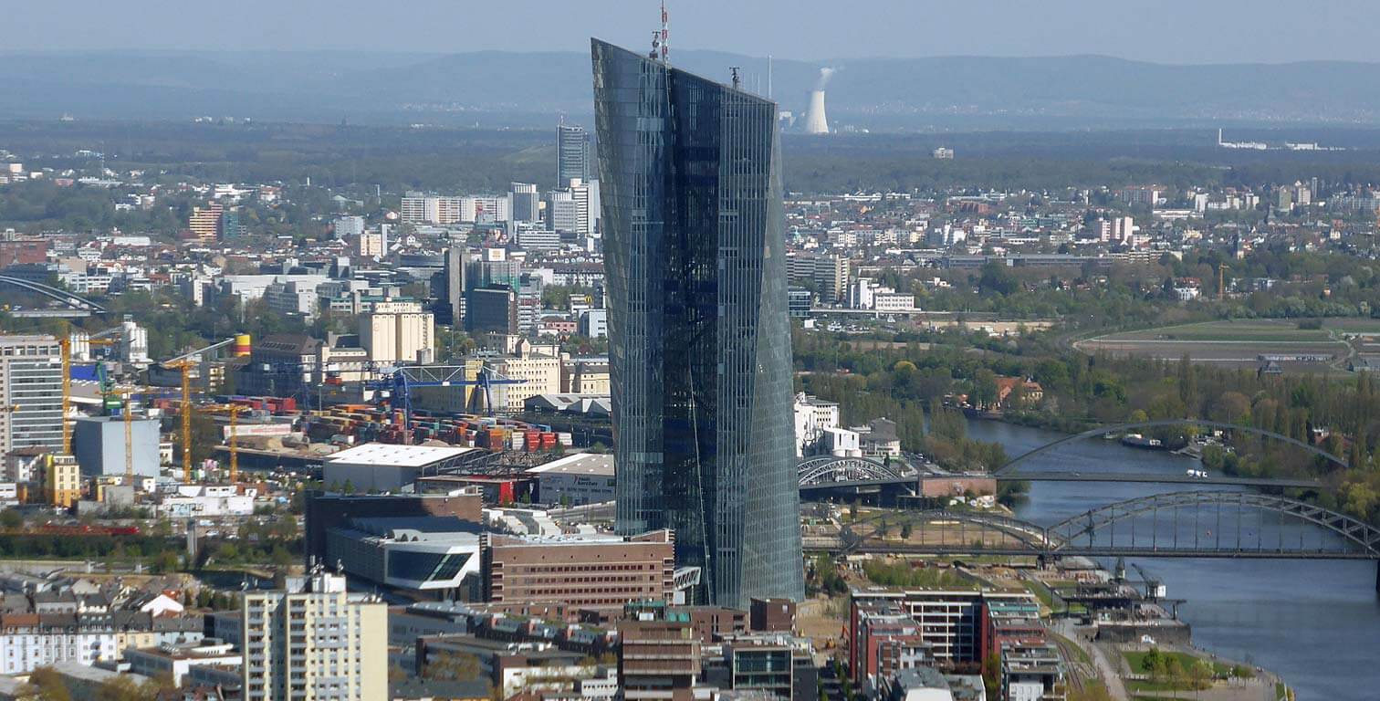 European Central Bank headquarters amid concerns over further interest rate hikes