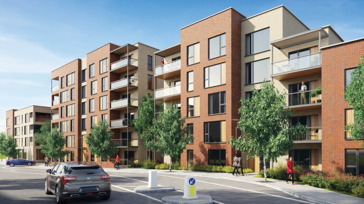 Newly built London apartment developments with large numbers of unsold homes